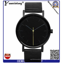 Yxl-308 Personalizar Logo Japan Movt Quartz Couro Strap Brand moda Casual Homens Relógios Mulher